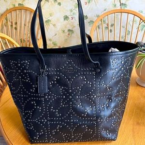 Brand New Coach Leather Studded Large Street Tote
Limited Edition, Black